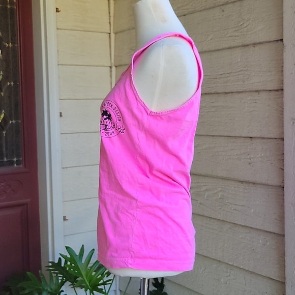 Neon Pink Adam Block Design Tank Top - Picture 2 of 5